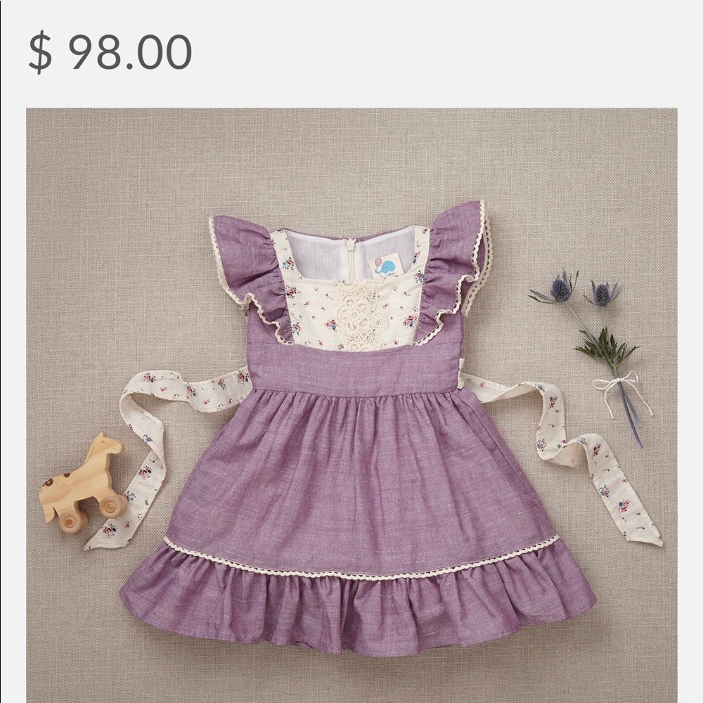 Ele Story purple girls dress 2T-3T